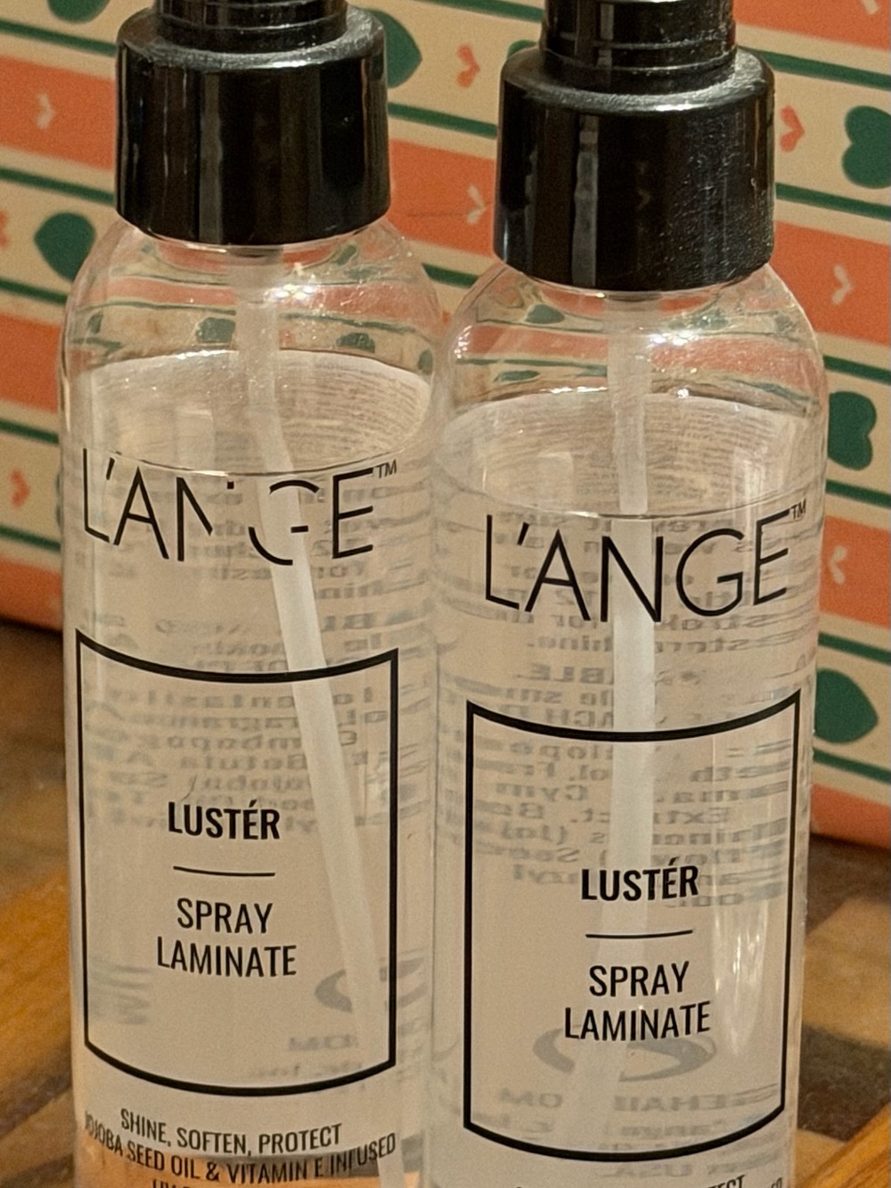 Lot Of 2 L’ange Lange Luster Spray 4 Oz Shine Soften Protect NEW